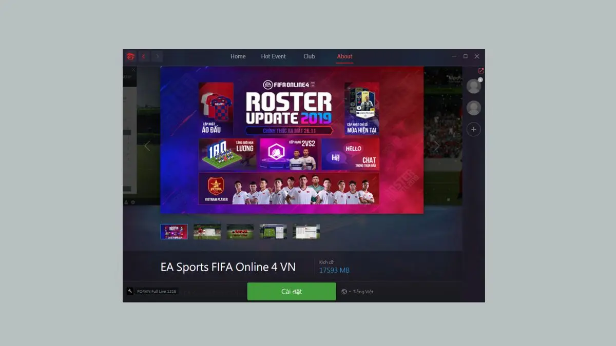 Cách tải FIFA Online 4 trên máy tính qua ứng dụng Garena PC: